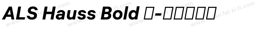 ALS Hauss Bold 语字体转换
